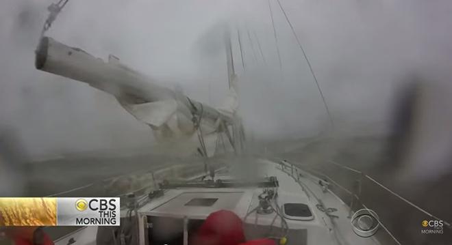 A powerful storm capsized several boats in Alabama's Mobile Bay.  © Josuha Edwards